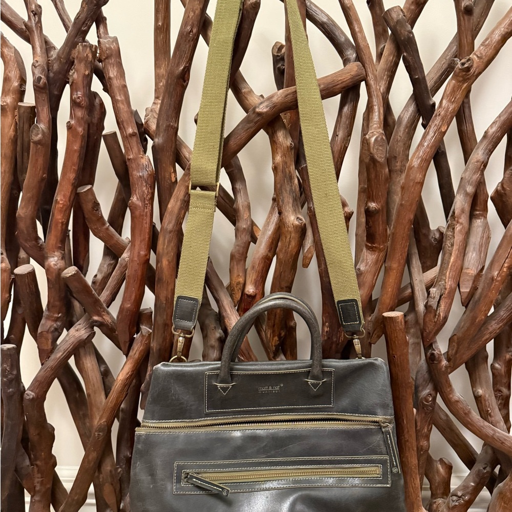 Matt & Nat olive vegan leather purse